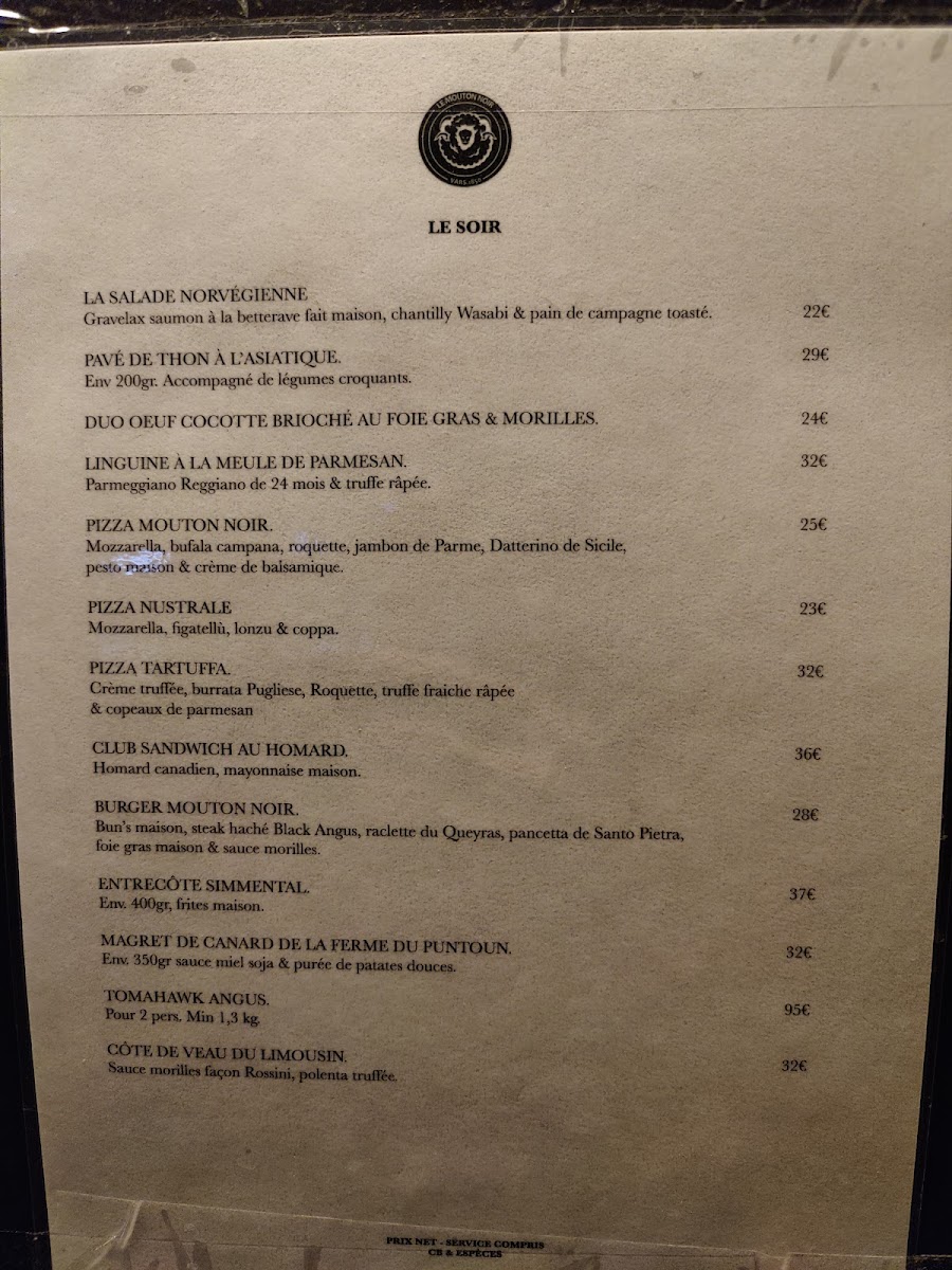 Menu Le Mouton Noir-2