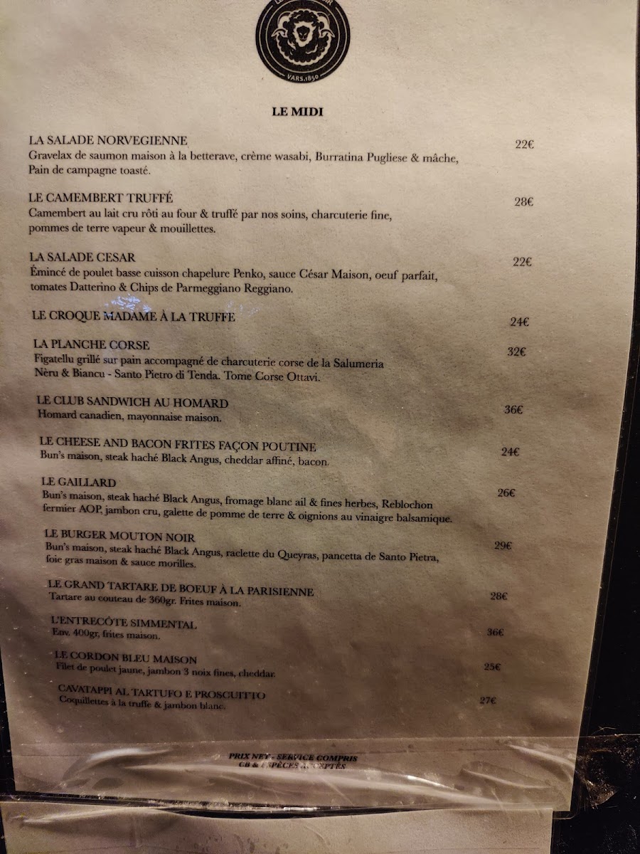 Menu Le Mouton Noir-3
